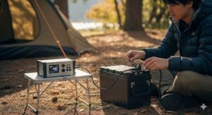 ポータブル電源でサブバッテリーを充電する方法
